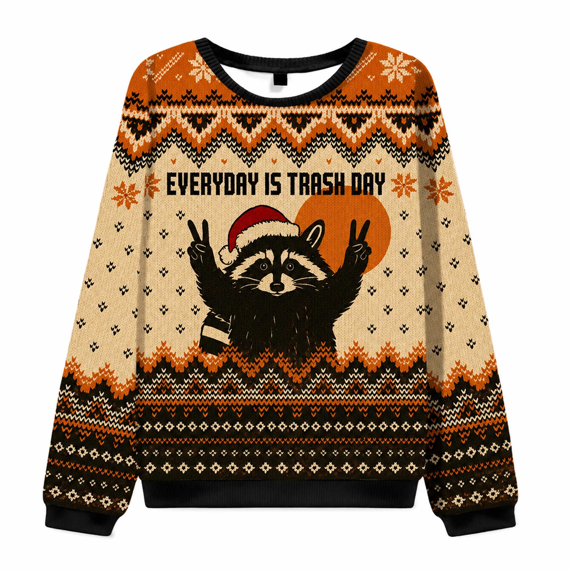 Everyday Is Trash Day Ugly Christmas Sweater Everyday Is Trash Day Ugly Christmas Sweater