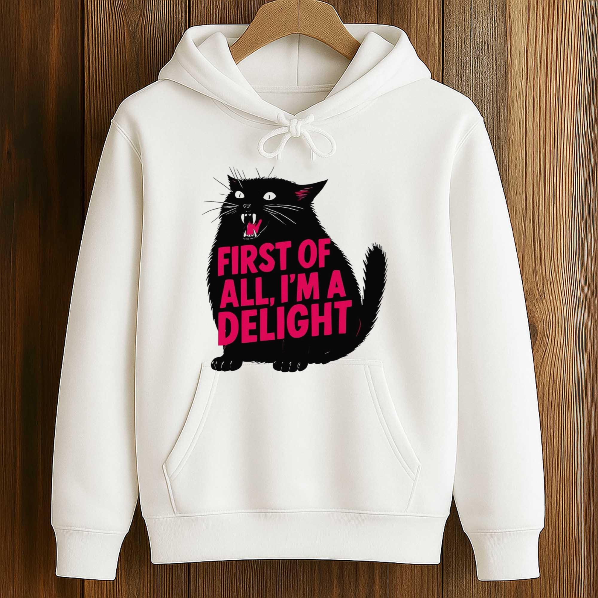 First Of All I'm A Delight Black Cat Shirt 4 First Of All I'm A Delight Black Cat Shirt (4)