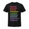 Fluorine Uranium Carbon Potassium Titanium Rubidium Uranium Magnesium Platinum Shirt