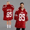 George Kittle 85 49ers Football Unisex Blanket Hoodie