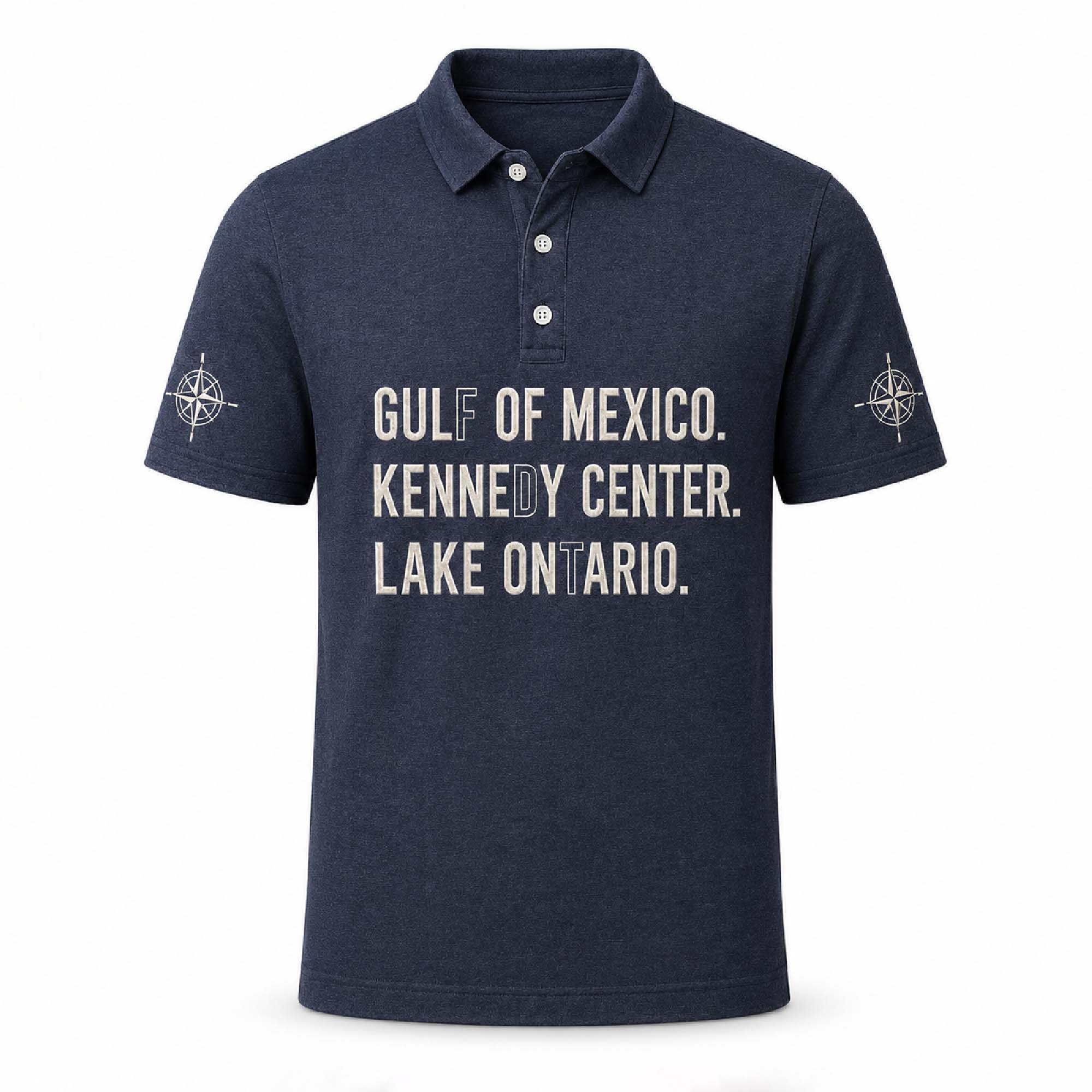 Gulf Of Mexico Kennedy Center Lake Ontario Polo Shirt Gulf Of Mexico Kennedy Center Lake Ontario Polo Shirt