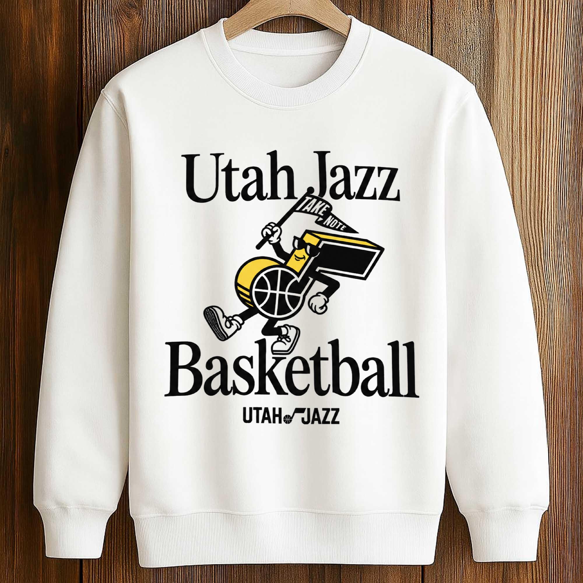 Utah Jazz Basketball Take Note Shirt 3 Utah Jazz Basketball Take Note Shirt (3)
