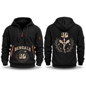 Bengals Fourth Wings Night 2026 Quarter Zip Hoodie