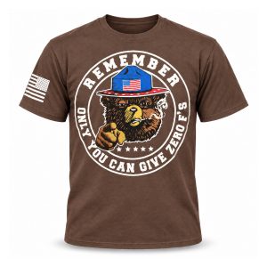 I Remember Only You Can Give Zero Fs Bear Smoking Shirt