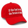 If The Hat Is Red The Brain Is Dead Hat (2)
