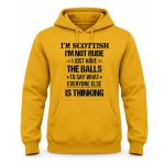 I'm Scottish I'm Not Rude I Just Have The Balls To Say What Everyone Else Is Thinking Hoodie