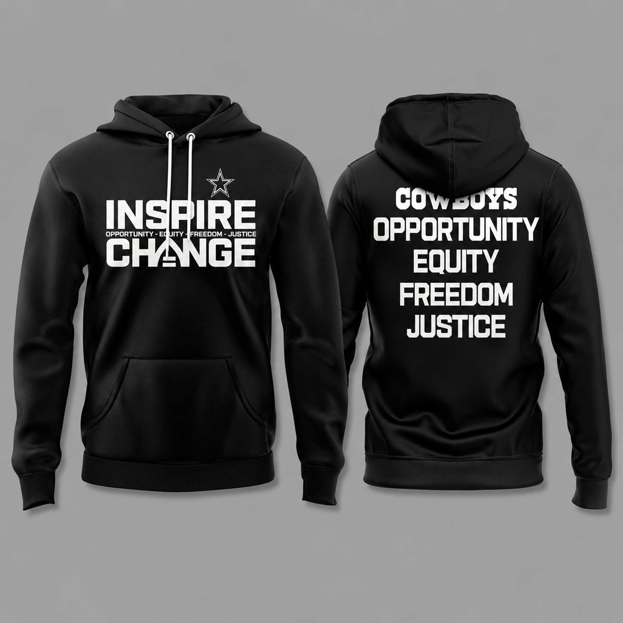 Inspire Change Cowboys Opportunity Equity Freedom Justice Hoodie Inspire Change Cowboys Opportunity Equity Freedom Justice Hoodie