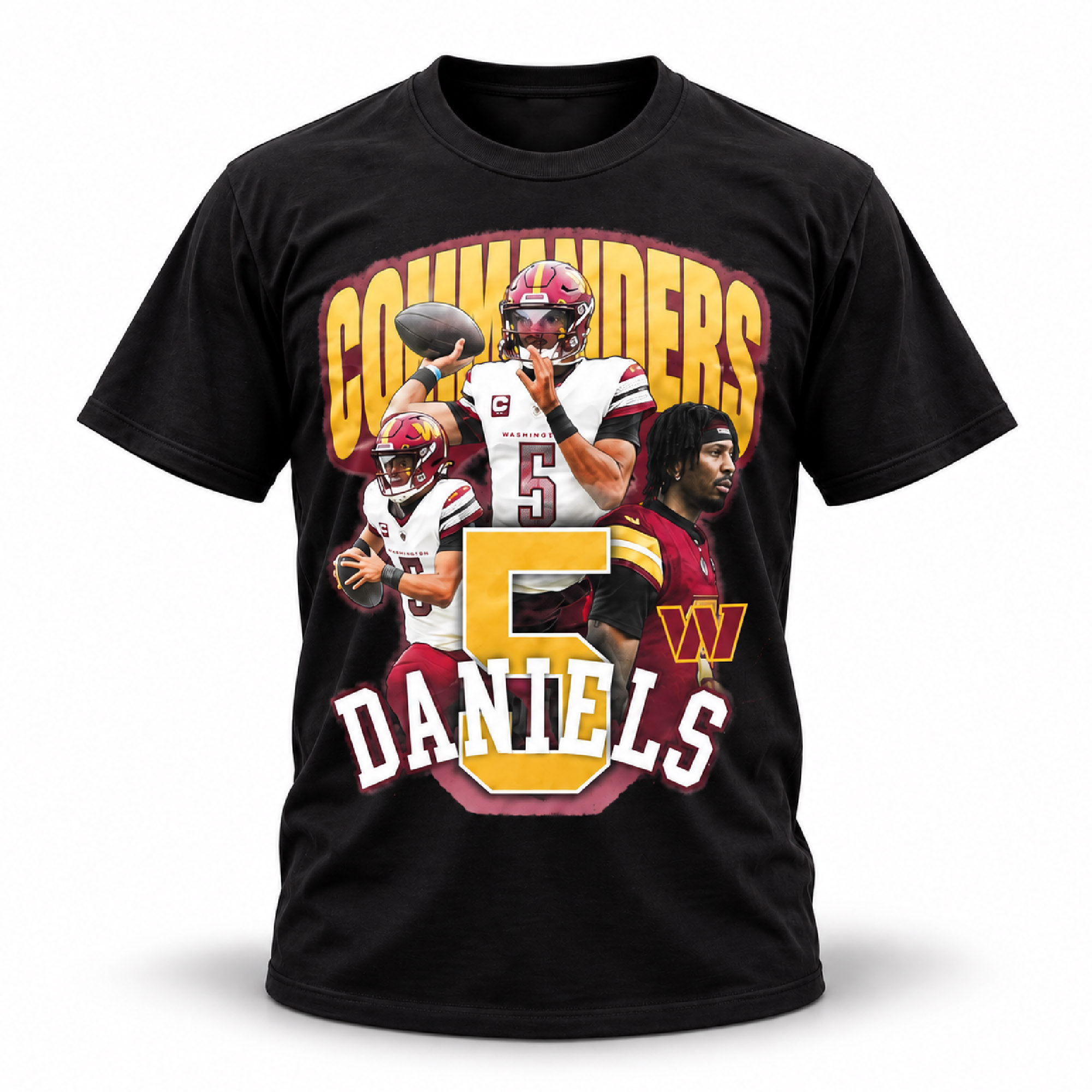 Jayden Daniels Commanders 5 Daniels Shirt Jayden Daniels Commanders 5 Daniels Shirt