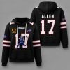 Josh Allen 17 Bills Waffle Hoodie (2)