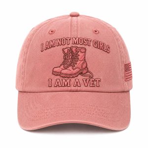 I Am Not Most Girls I Am A Vet Baseball Cap