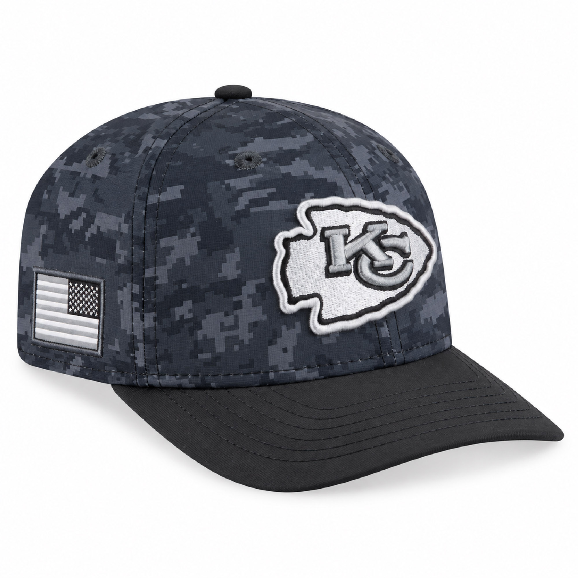 KC Chiefs Salute to Service Tonal Black Camo 2026 Hats 2 KC Chiefs Salute to Service Tonal Black Camo 2026 Hats (3)