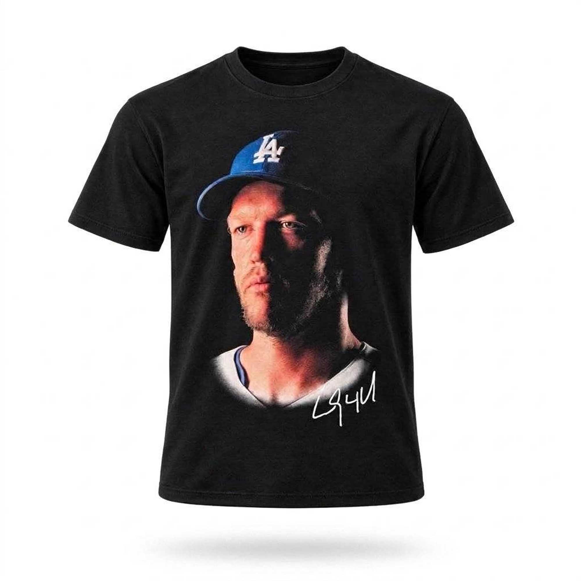 Kike Hernandez Wears Clayton Kershaw Face Shirt (1) Kike Hernandez Wears Clayton Kershaw Face Shirt (1)