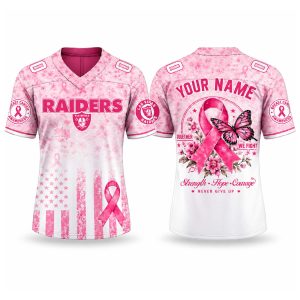 Personalized Raiders Breast Cancer Awareness Month 2026 Jersey
