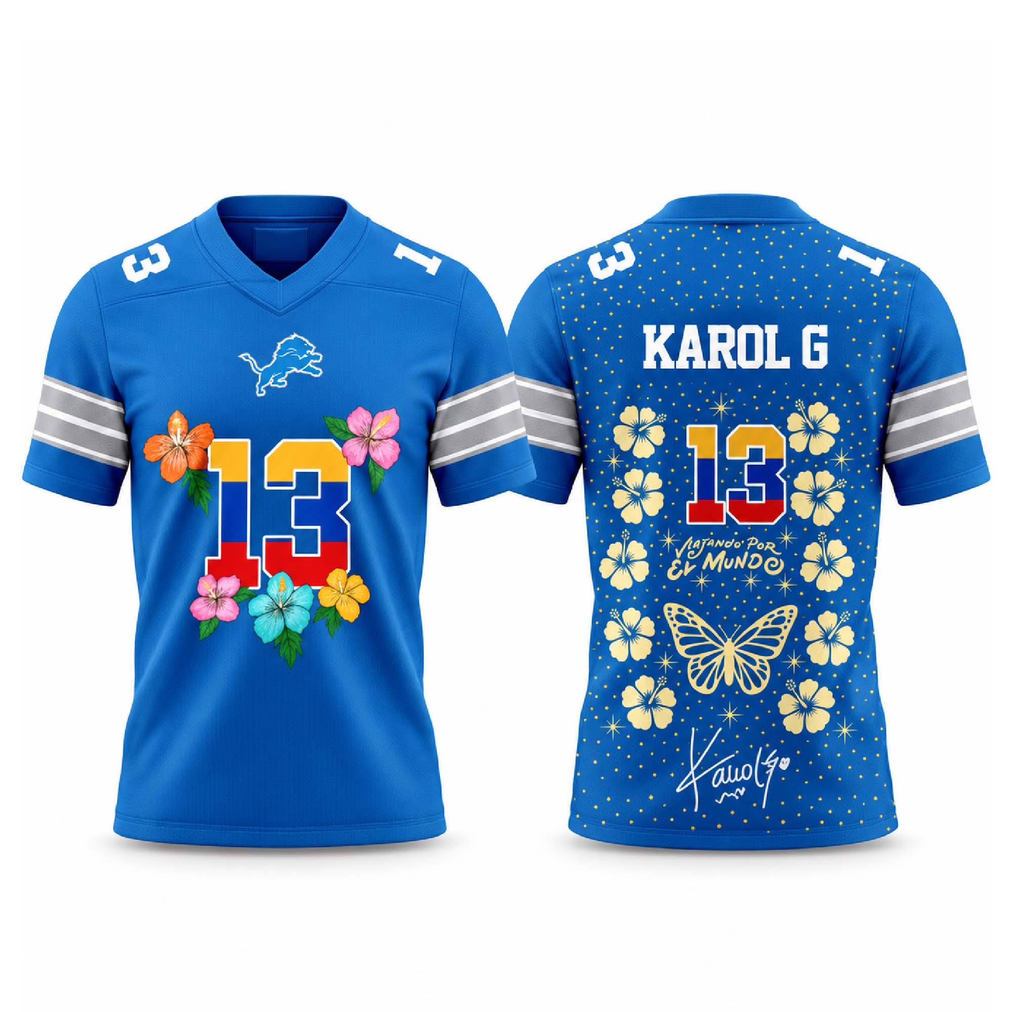 Lions 2027 Karol G Viajando Por El Mundo Tropitour Jersey Lions 2027 Karol G Viajando Por El Mundo Tropitour Jersey