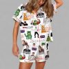 Love Actually Silky Satin Pajama Set
