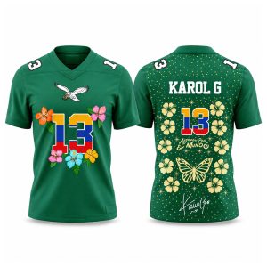 Eagles 2027 Karol G Viajando Por El Mundo Tropitour Jersey