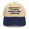 Maybe Your Cat Is Meowing Because It Misses Charlie Kirk Hat