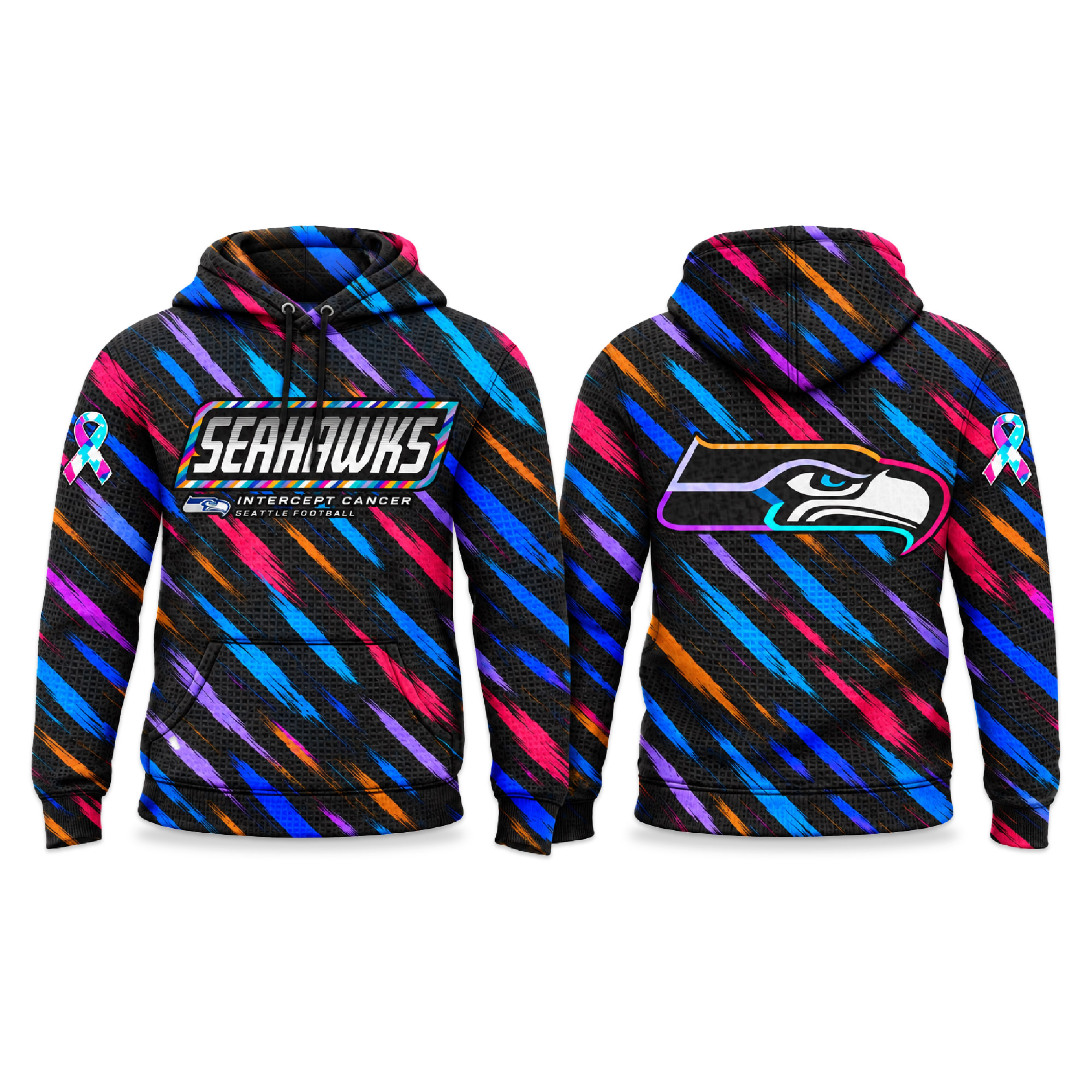 2026 Seahawks Crucial Catch Waffle Hoodie 2026 Seahawks Crucial Catch Waffle Hoodie