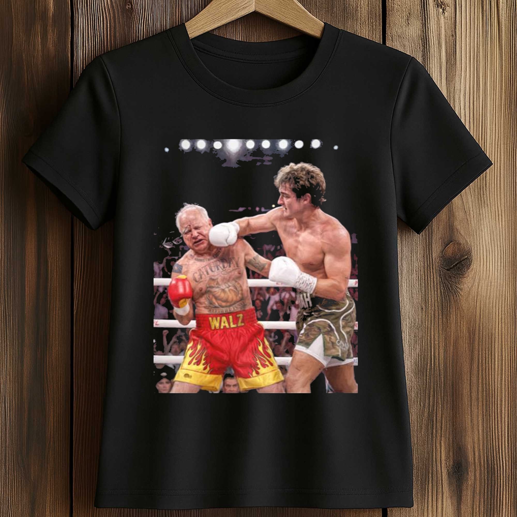 Nick Shirley and Tim Walz Knocked Out Shirt 2 Nick Shirley and Tim Walz Knocked Out Shirt (2)