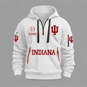 Indiana College Football Playoff 2025 Quarter Zip Hoodie