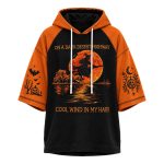 On A Dark Desert Highway Cool Wind In My hair Short Sleeve Hoodie