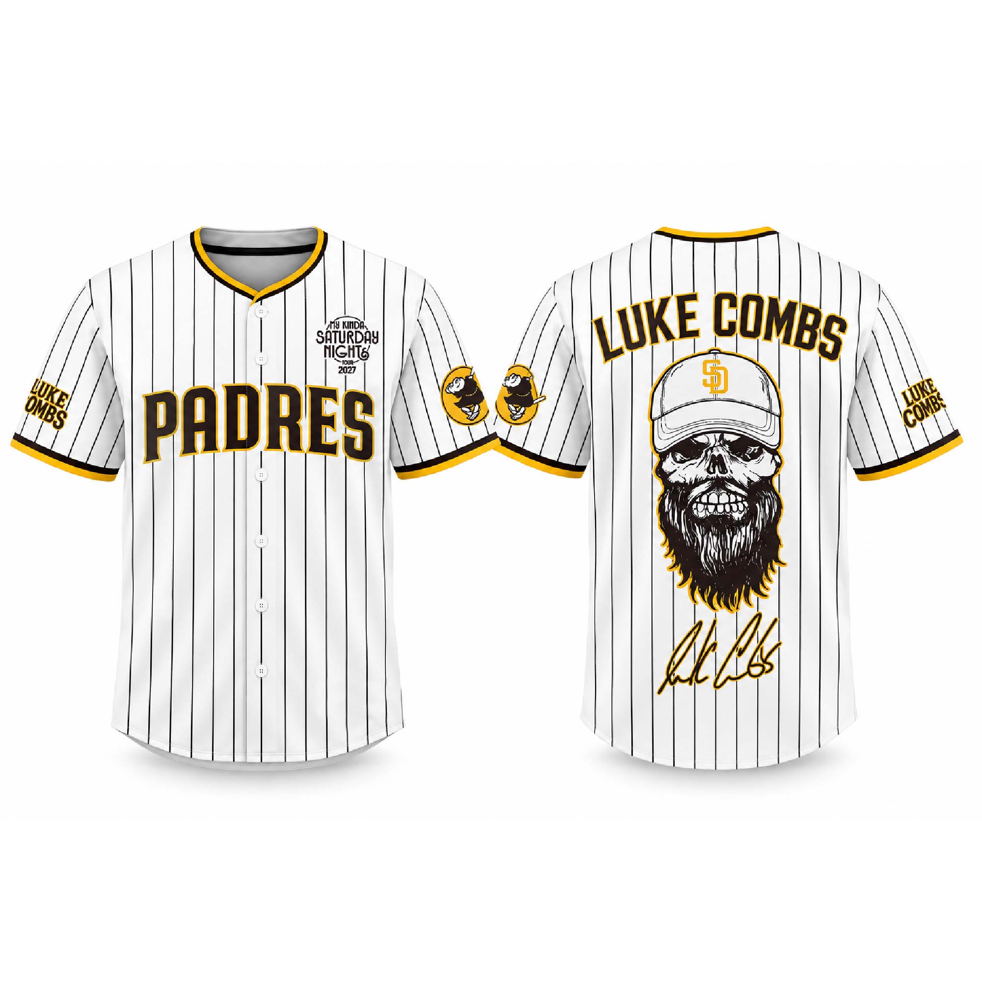 Padres 2027 Luke Combs My Kinda Saturday Night Tour Jersey Padres 2027 Luke Combs My Kinda Saturday Night Tour Jersey
