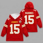 Patrick Mahomes 15 Chiefs Football Unisex Blanket Hoodie