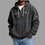 Patriots EST 1959 Quarter Zip Waffle Hoodie