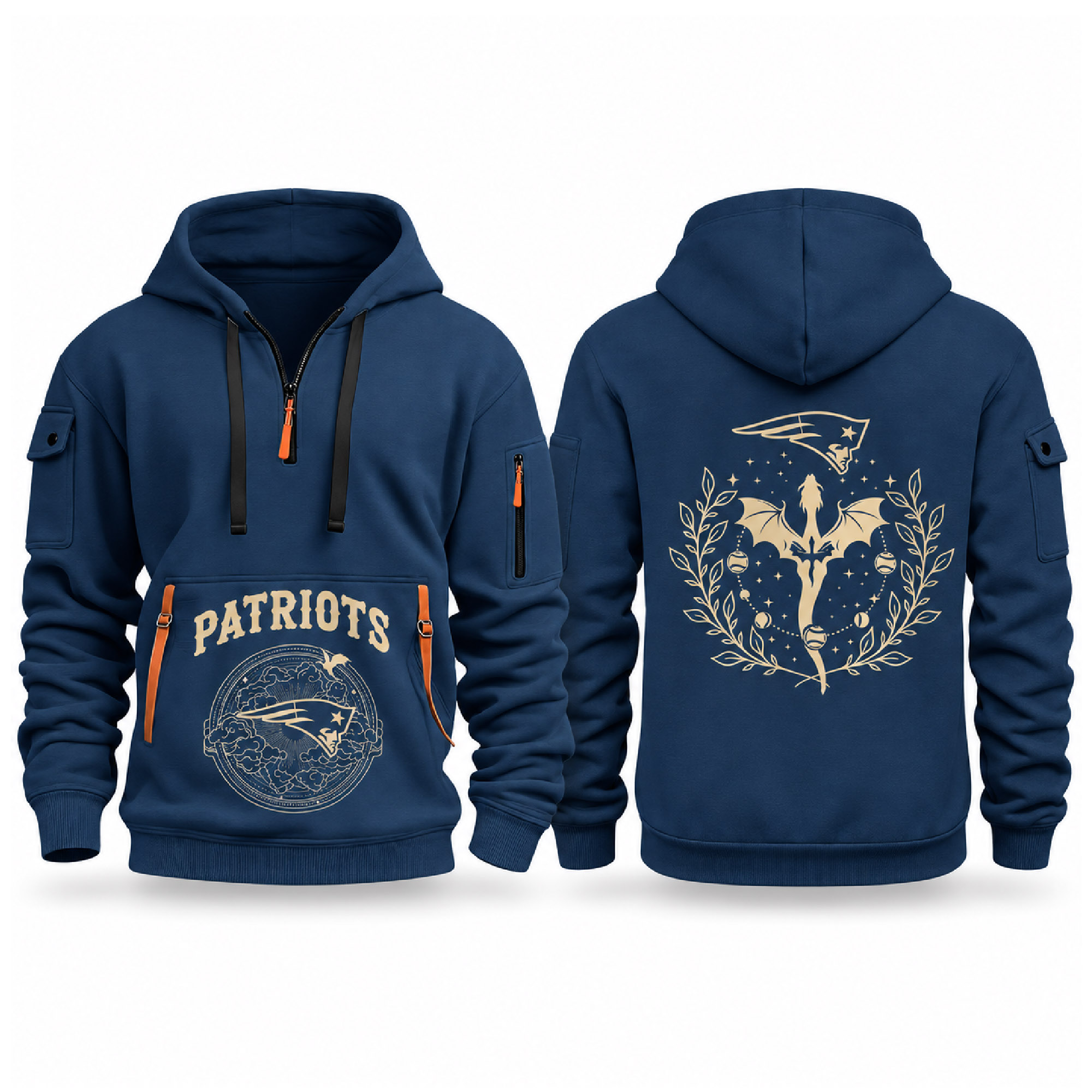 Patriots Fourth Wings Night 2026 Quarter Zip Hoodie 1 Patriots Fourth Wings Night 2026 Quarter Zip Hoodie (2)