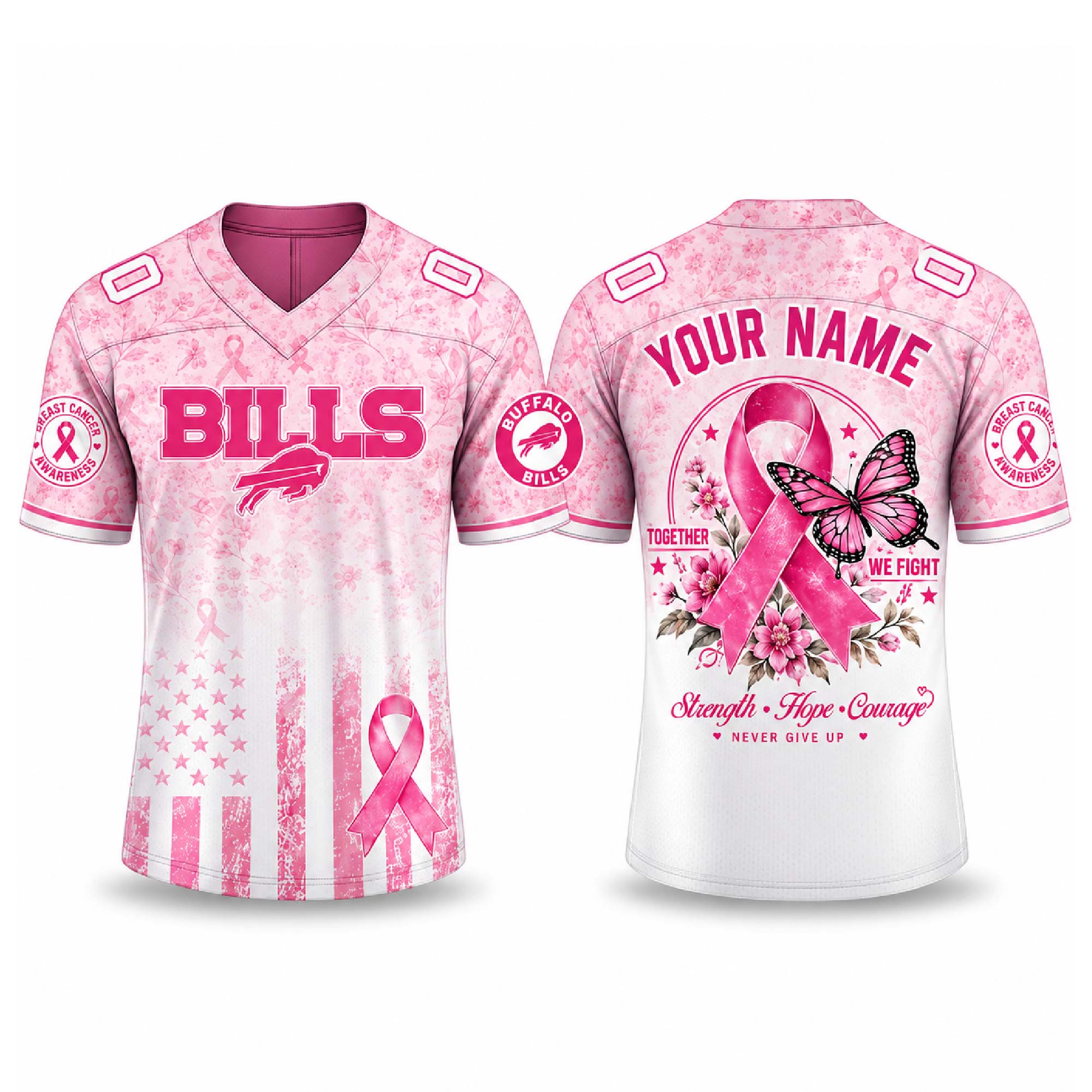Personalized Bills Breast Cancer Awareness Month 2026 Jersey Personalized Bills Breast Cancer Awareness Month 2026 Jersey