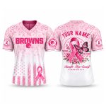 Personalized Browns Breast Cancer Awareness Month 2026 Jersey