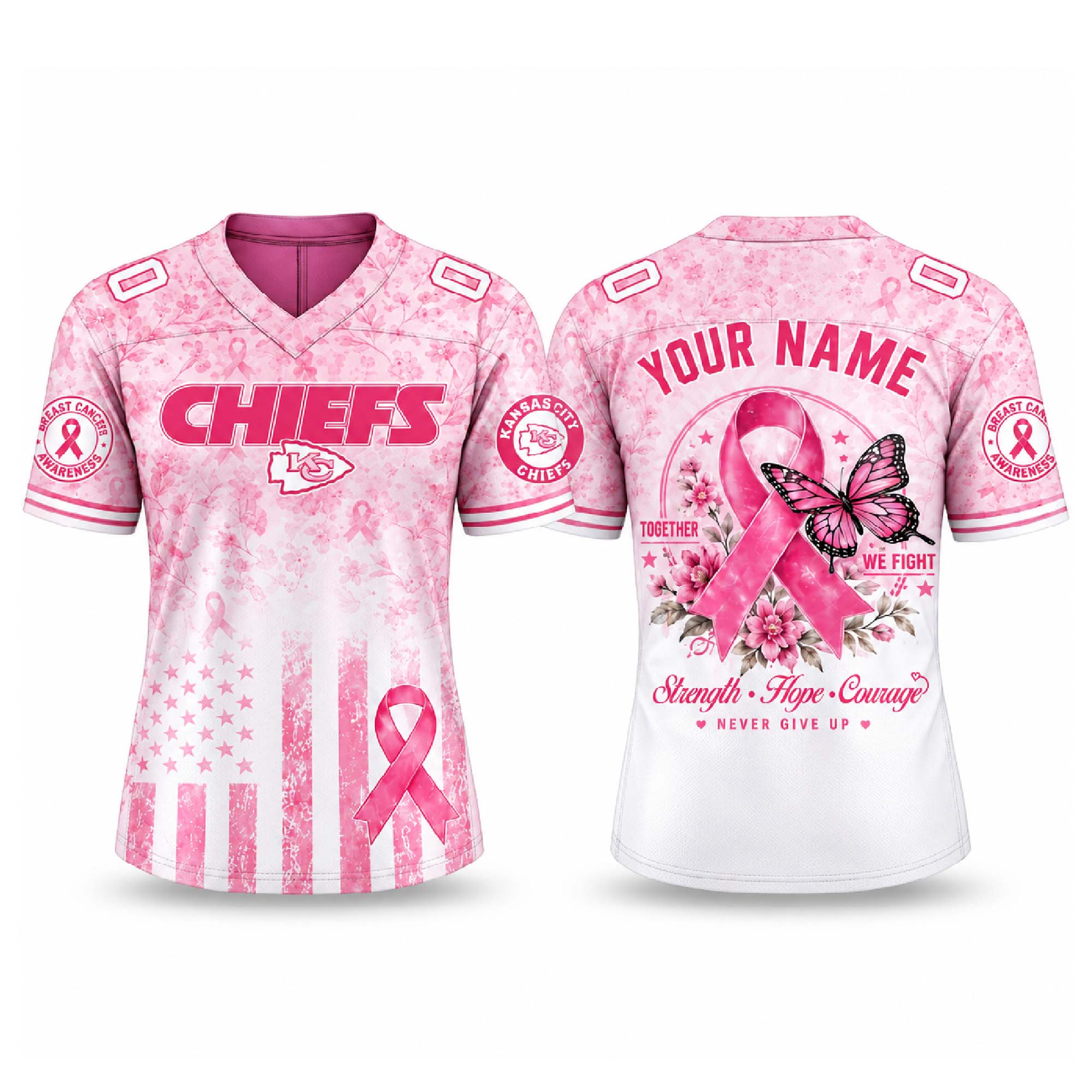 Personalized Chiefs Breast Cancer Awareness Month 2026 Jersey Personalized Chiefs Breast Cancer Awareness Month 2026 Jersey