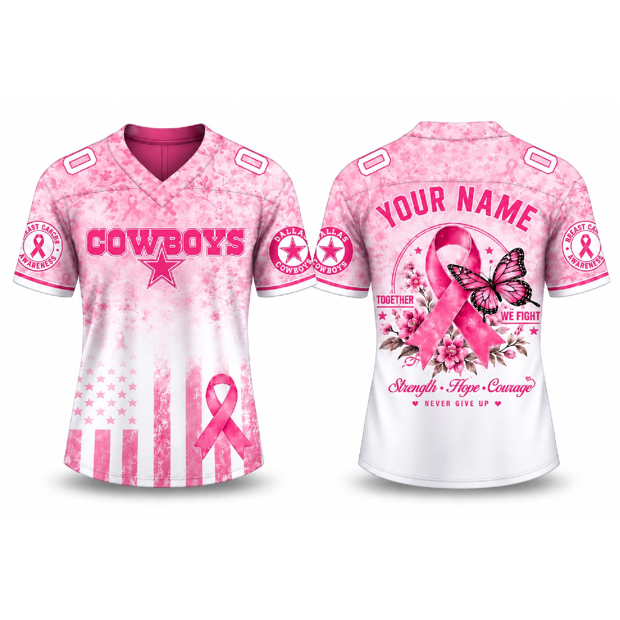 Personalized Cowboys Breast Cancer Awareness Month 2026 Jersey Personalized Cowboys Breast Cancer Awareness Month 2026 Jersey