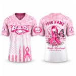 Personalized Eagles Breast Cancer Awareness Month 2026 Jersey