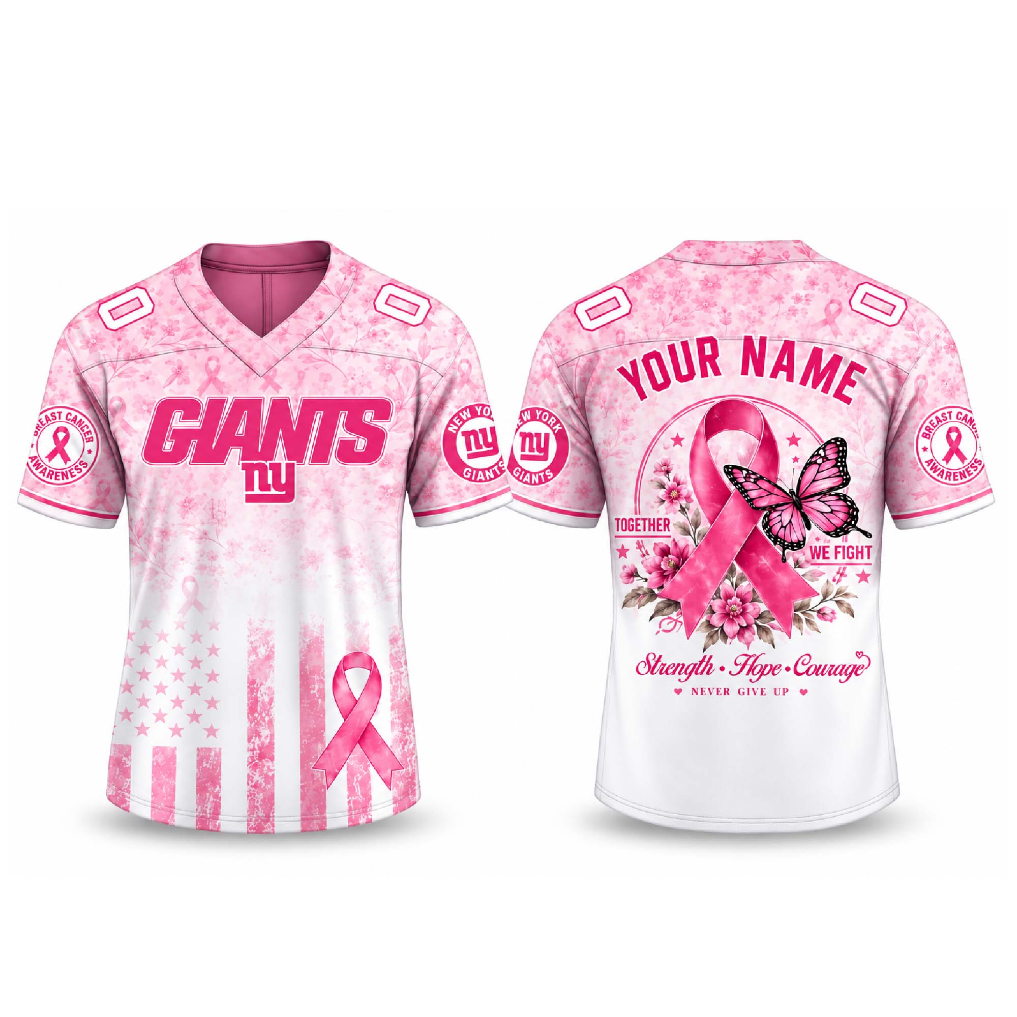 Personalized Giants Breast Cancer Awareness Month 2026 Jersey Personalized Giants Breast Cancer Awareness Month 2026 Jersey