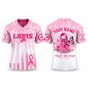 Personalized Lions Breast Cancer Awareness Month 2026 Jersey