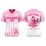 Personalized Rams Breast Cancer Awareness Month 2026 Jersey