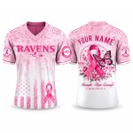 Personalized Ravens Breast Cancer Awareness Month 2026 Jersey