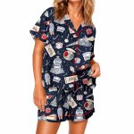 Polar Express Christmas Silky Satin Pajama Set