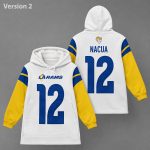 Puka Nacua 12 Rams Football Unisex Blanket Hoodie