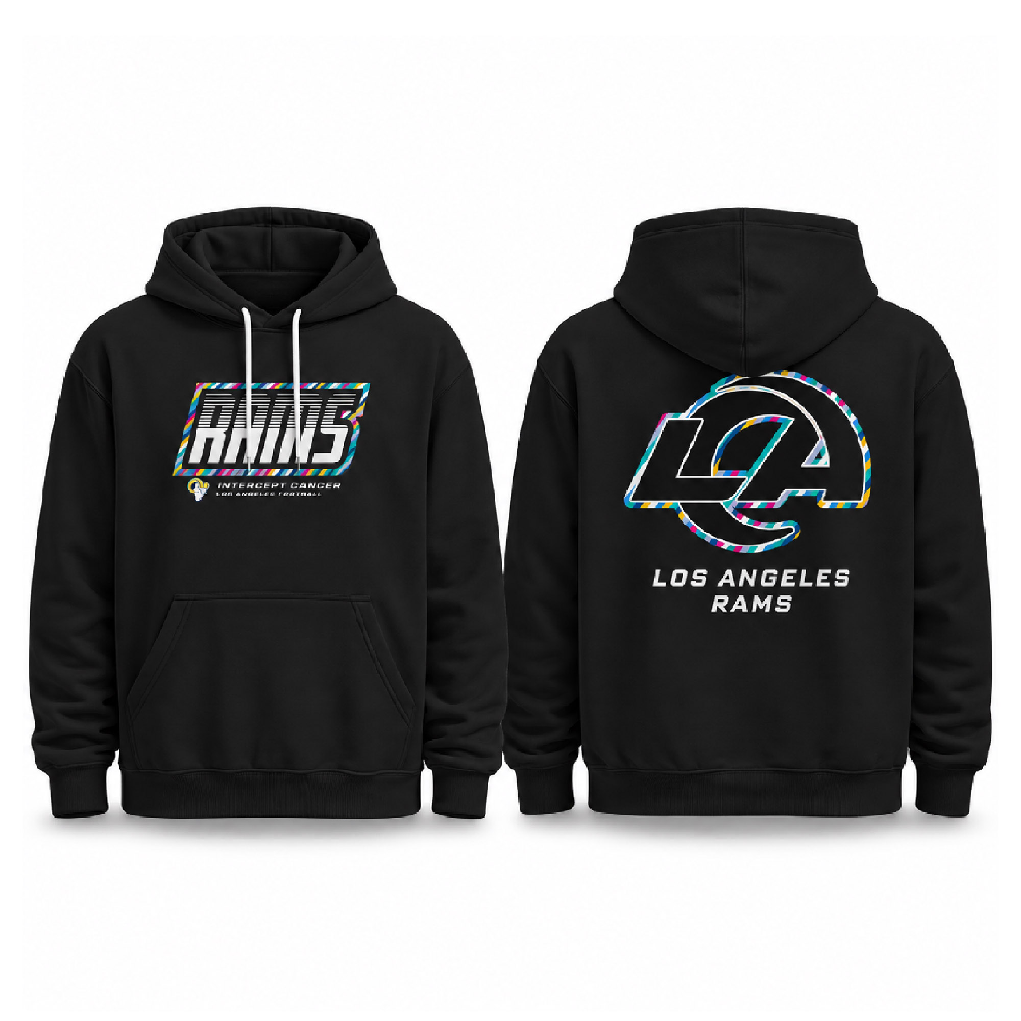 Rams Pink Crucial Catch 2026 Hoodie (2) Rams Pink Crucial Catch 2026 Hoodie (2)