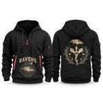 Ravens Fourth Wings Night 2026 Quarter Zip Hoodie