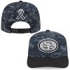 SF 49ers Salute to Service Tonal Black Camo 2026 Hats 1