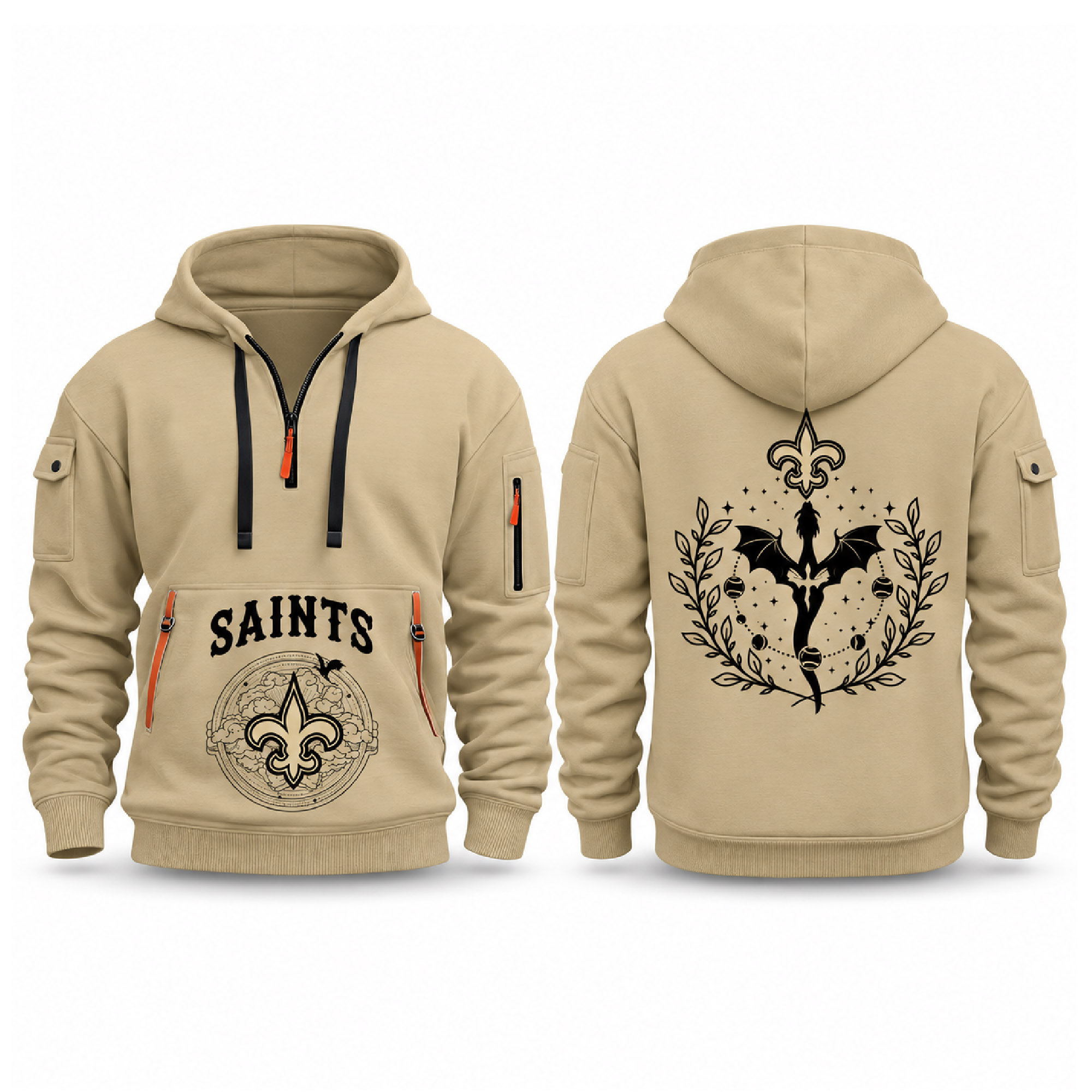 Saints Fourth Wings Night 2026 Quarter Zip Hoodie 2 Saints Fourth Wings Night 2026 Quarter Zip Hoodie (2)