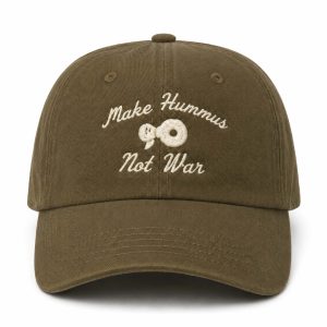 Chris Martin Make Hummus Not War Hat