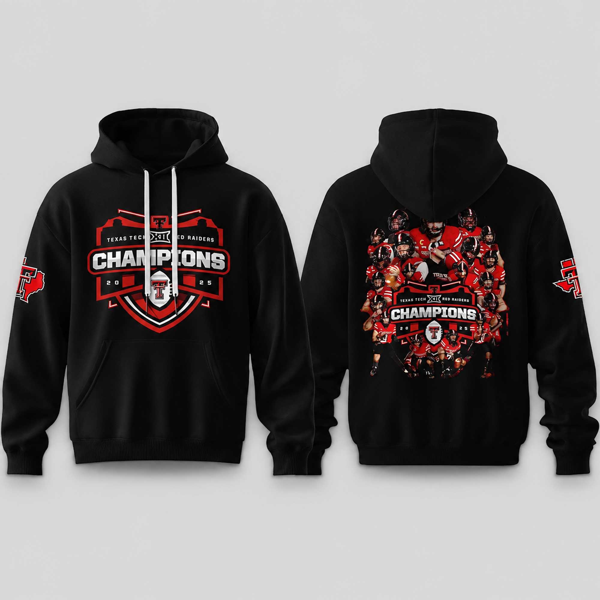 Texas Tech Are Big 12 Champions 2025 Hoodie Texas Tech Are Big 12 Champions 2025 Hoodie