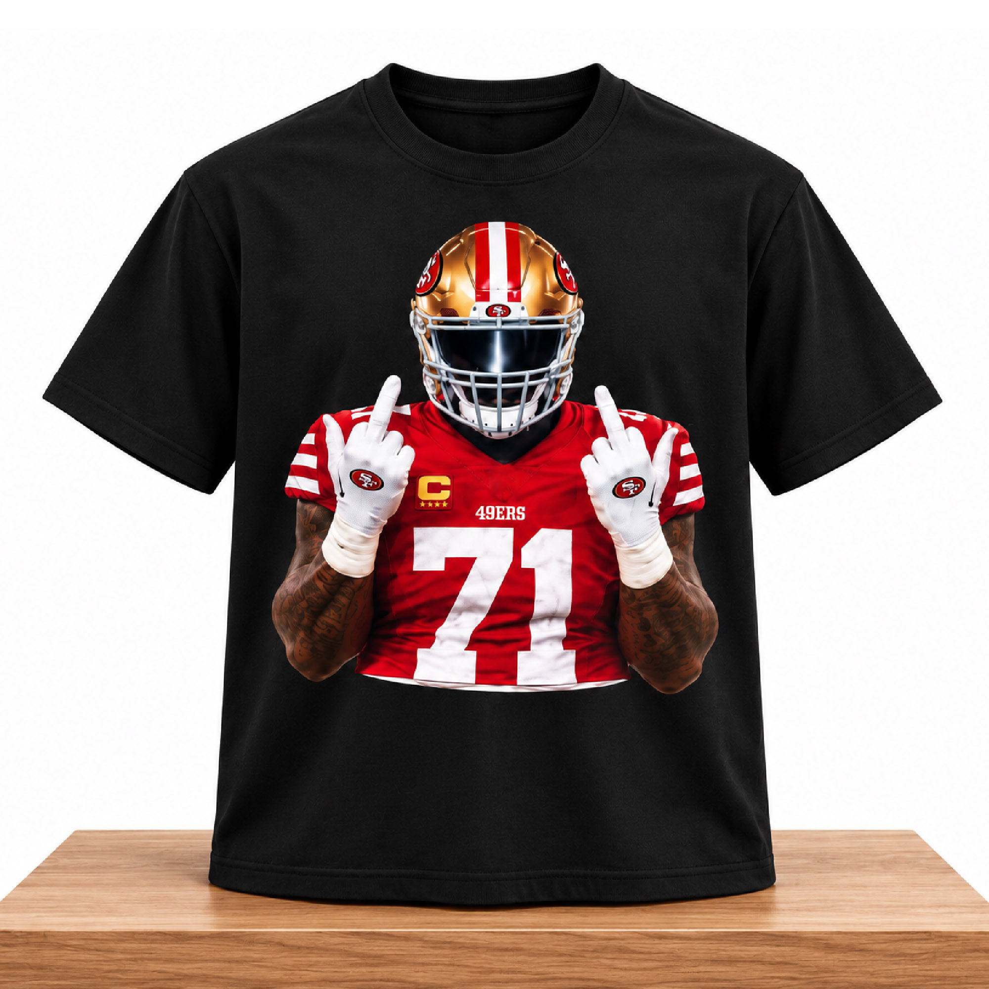 Trent Williams 49ers Middle Finger Shirt 2 Trent Williams 49ers Middle Finger Shirt (2)