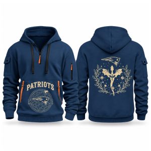 Patriots Fourth Wings Night 2026 Quarter Zip Hoodie (2)