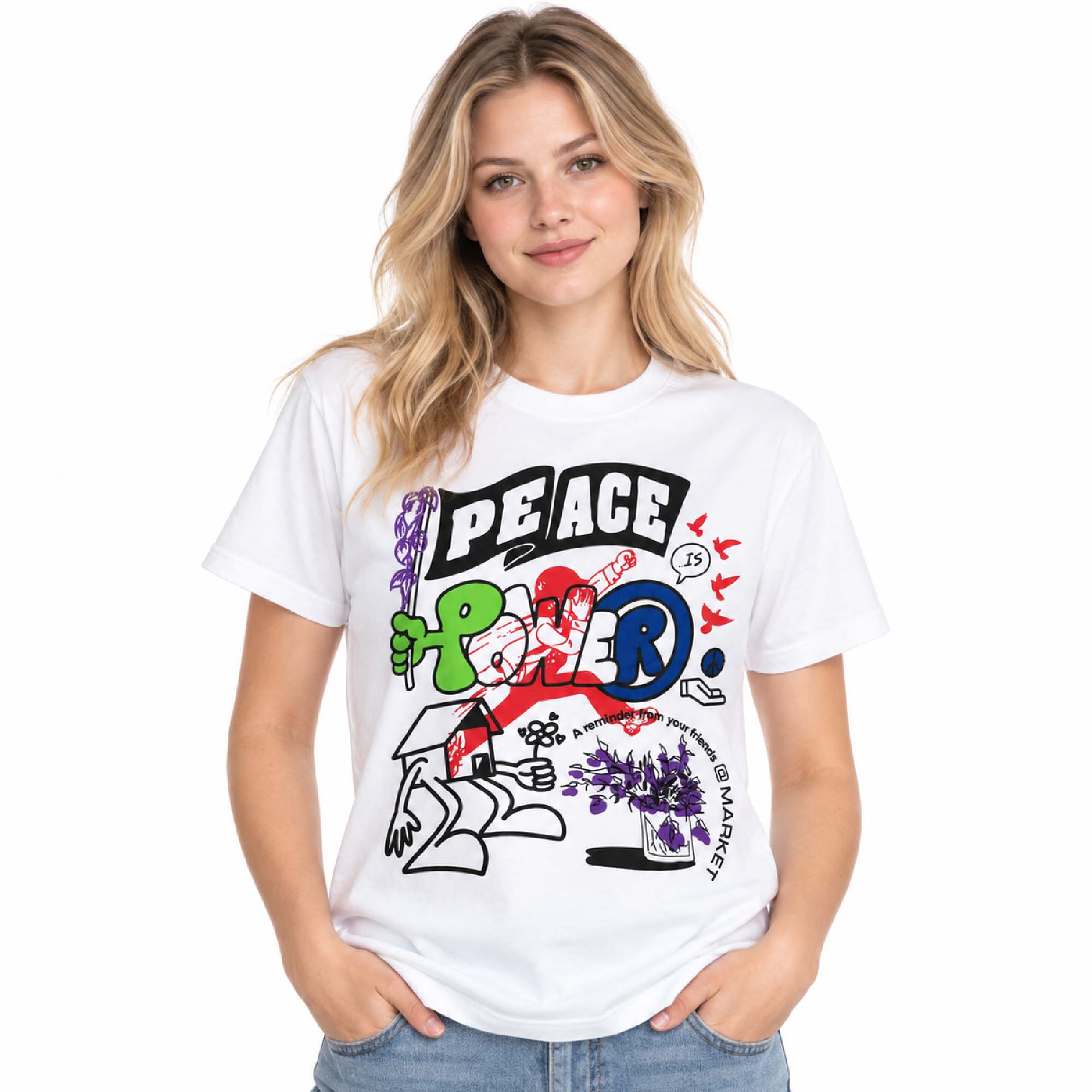 Walker Kessler Dodgers Peace Is Power Shirt 3 Walker Kessler Dodgers Peace Is Power Shirt (3)