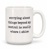 Worrying About Things Beyond My Control Is Really Where I Shine Mug